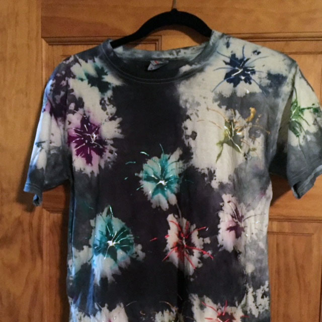 Fireworks Tie Dye Tee Shirt