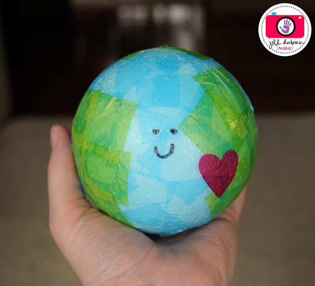 Tissue Paper Earth Day Globe