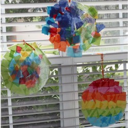 Tissue Paper Sun Catchers