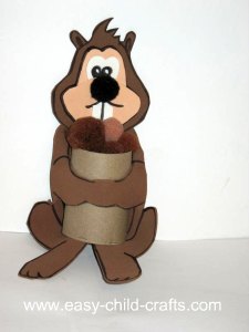 Cardboard Tube Squirrel Craft