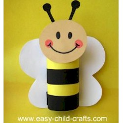 Cardboard Tube Spring Bee