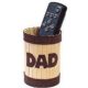 Make Dad a TV Remote Control Holder from a recycled can and craft sticks