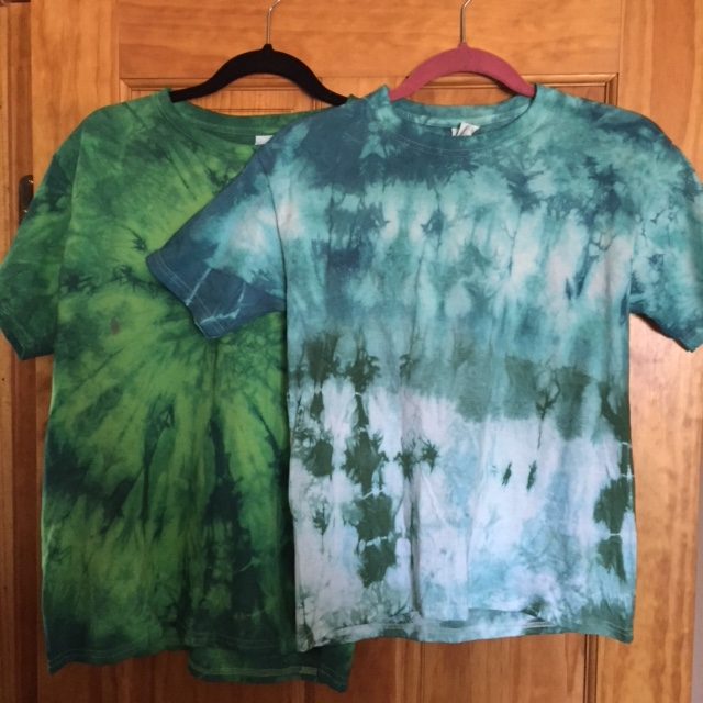 Two Color Tie Dye Tee Shirts