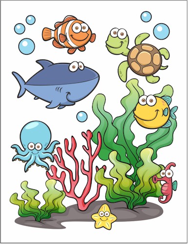 Printable Under the Sea project for young children[