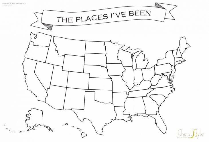 USA Chalkboard Map