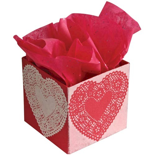 Valentine Stenciled Gift Box