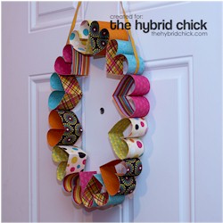 Paper Heart Wreath