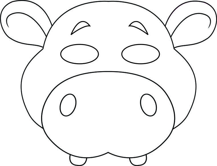 zoo animal masks coloring pages - photo #10