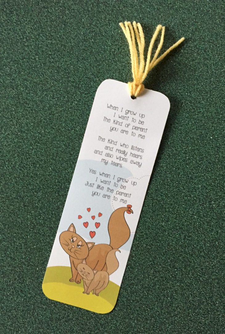 When I Grow Up Bookmark Poem