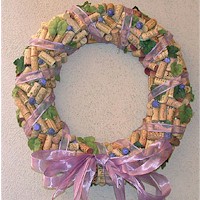 Wine Cork Wreath