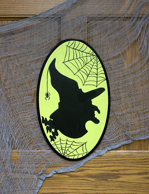 Witch Silhouette Plaque