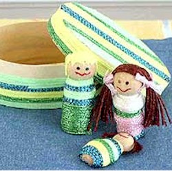 Wood Worry Dolls