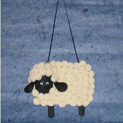 make a wooly sheep