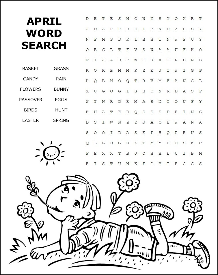 April Word Search april-word-search